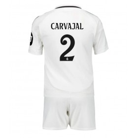 Real Madrid Daniel Carvajal #2 Hemmakläder Barn 2024-25 Kortärmad (+ Korta byxor)